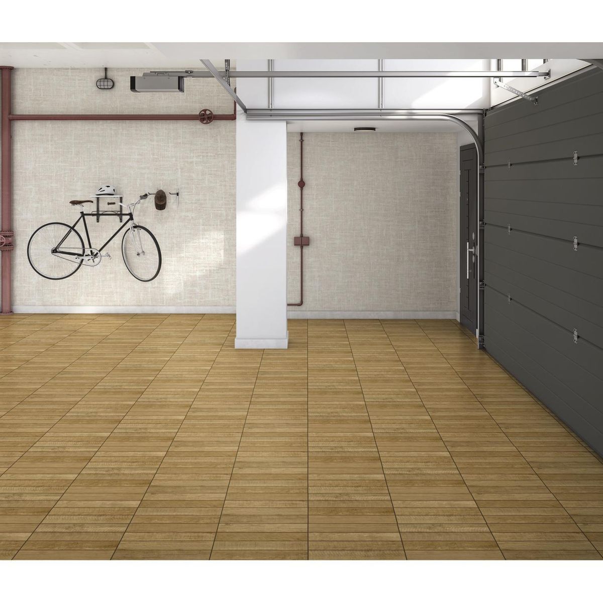 HOLZTEK - Cerámica Madera Maderado 46x46cm 2.00m2 Orlando