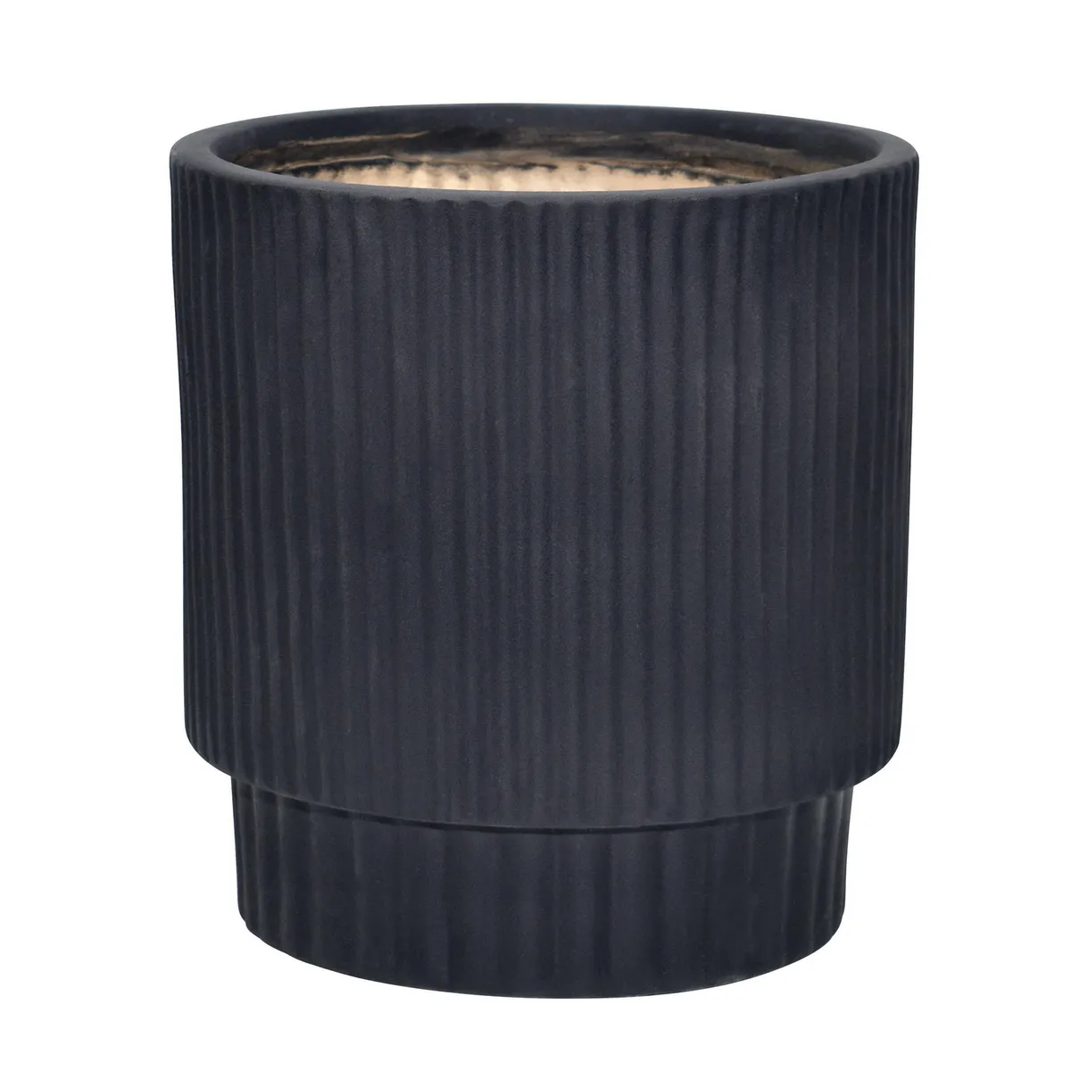 JUST HOME COLLECTION - Maceta Victoria de Cerámica Negro