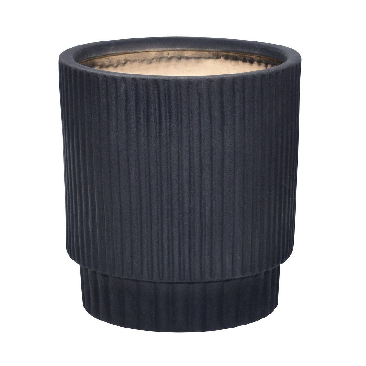 JUST HOME COLLECTION - Maceta Victoria de Cerámica Negro M