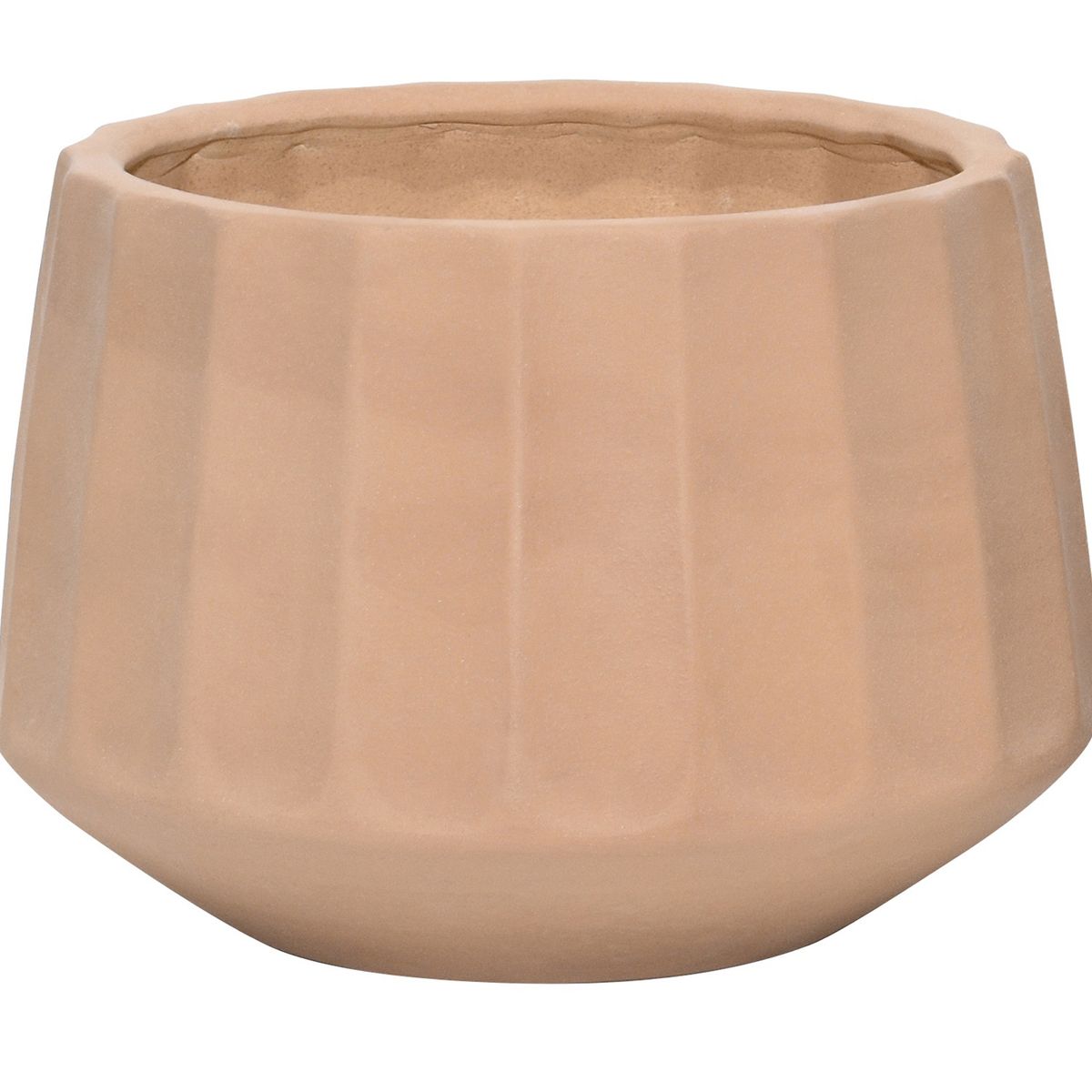 JUST HOME COLLECTION - Maceta Victoria de Cerámica Marrón L + Maceta Victoria de Cerámica Marrón M + Maceta Victoria de Cerámica Marrón S