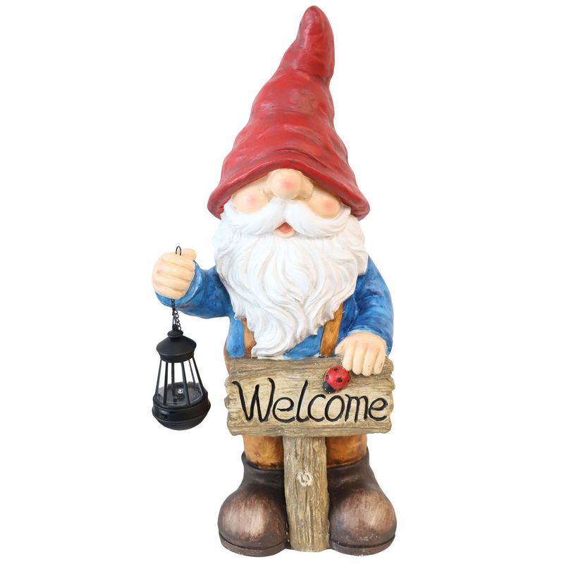JUST HOME COLLECTION - Figura Decorativa Gnomo Solar 73cm