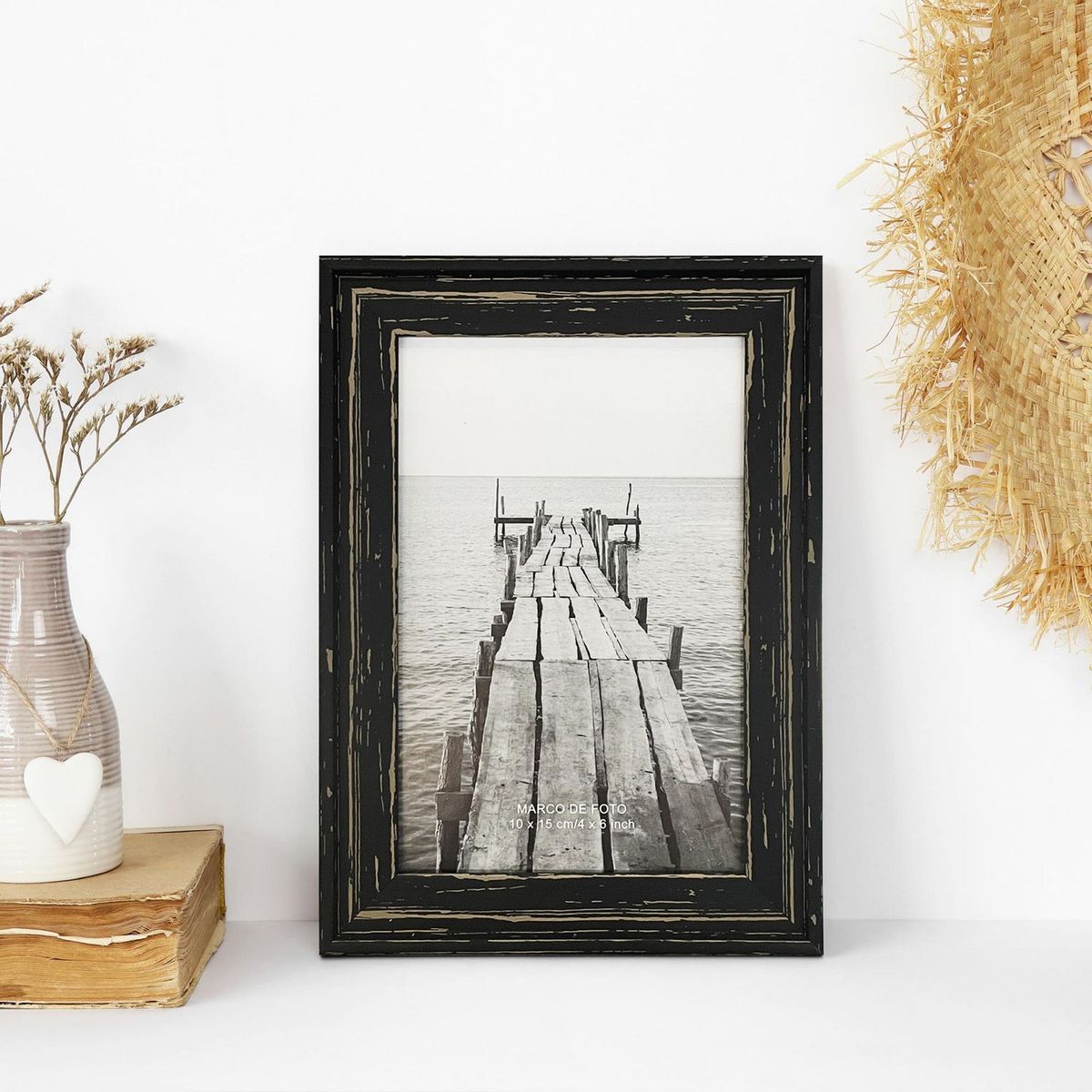 JUST HOME COLLECTION - Marco de Foto Ally 15x20cm Negro