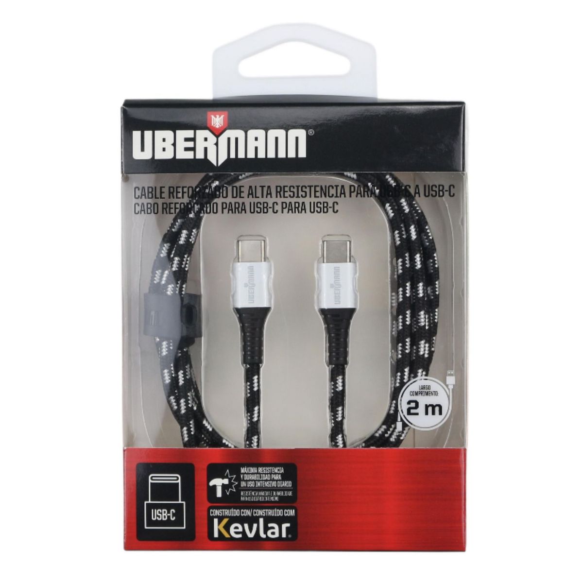 UBERMANN - Cable Tipo C a T-C 2M KEV