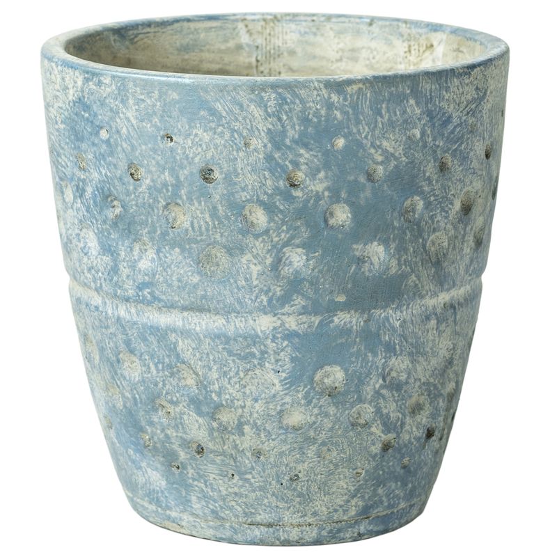 JUST HOME COLLECTION - Maceta Azul 13.5x13.5x14cm