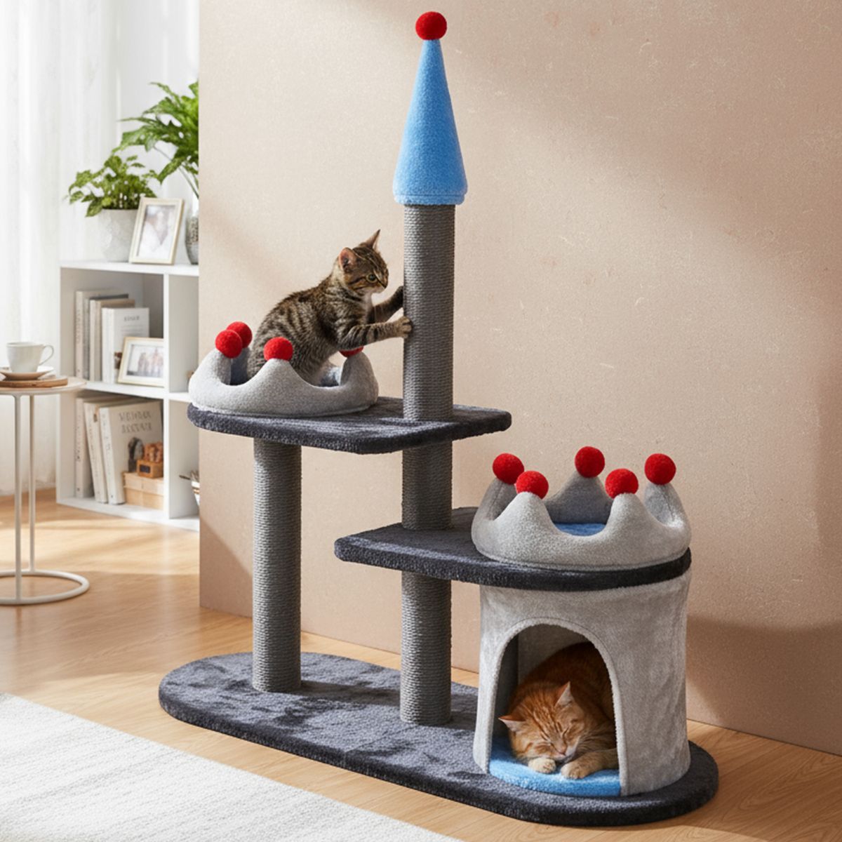 Rascador de Gato Castillo 116 cm, marca PETIZOOS - Foto Principal
