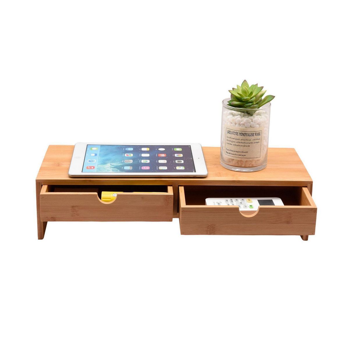 JUST HOME COLLECTION - Organizador 2 Cajones Bambú