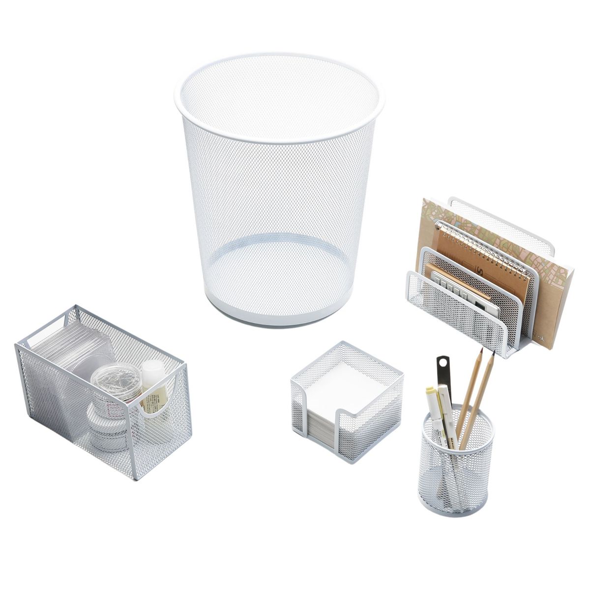 JUST HOME COLLECTION - Set 5 Piezas Organizadores de Escritorio