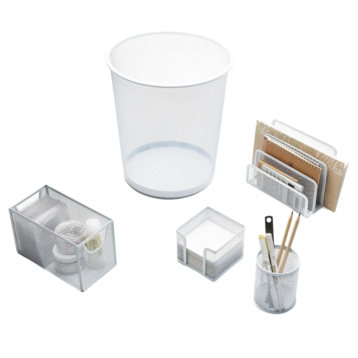 JUST HOME COLLECTION - Set 5 Piezas Organizadores de Escritorio