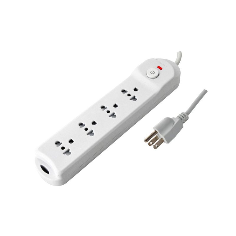 HALUX - Extensión eléctrica Universal 4T 3.0M Blanco