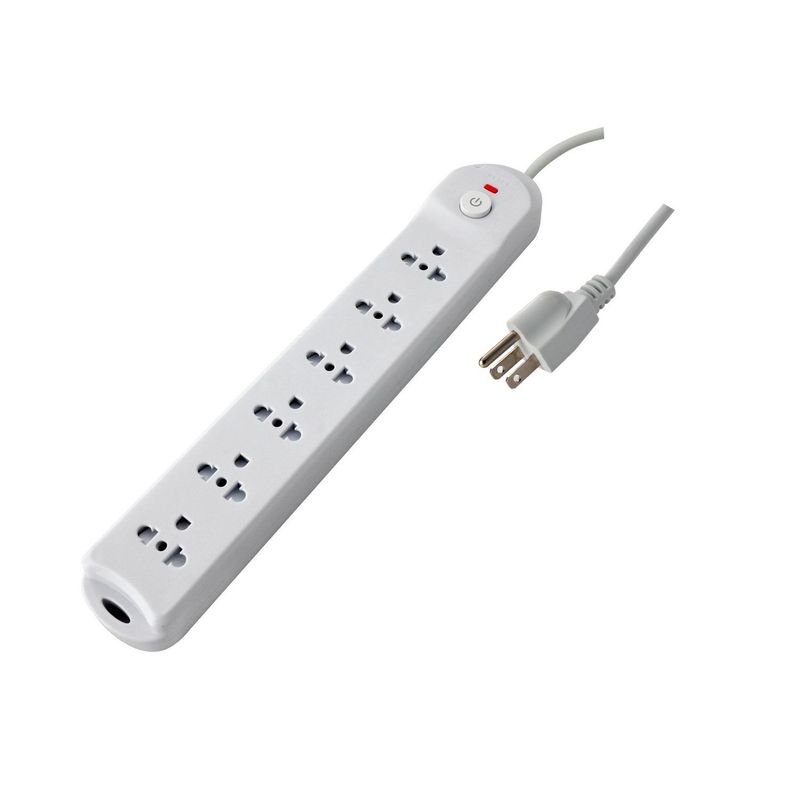 HALUX - Extensión eléctrica Universal 6T 3.0M Blanco