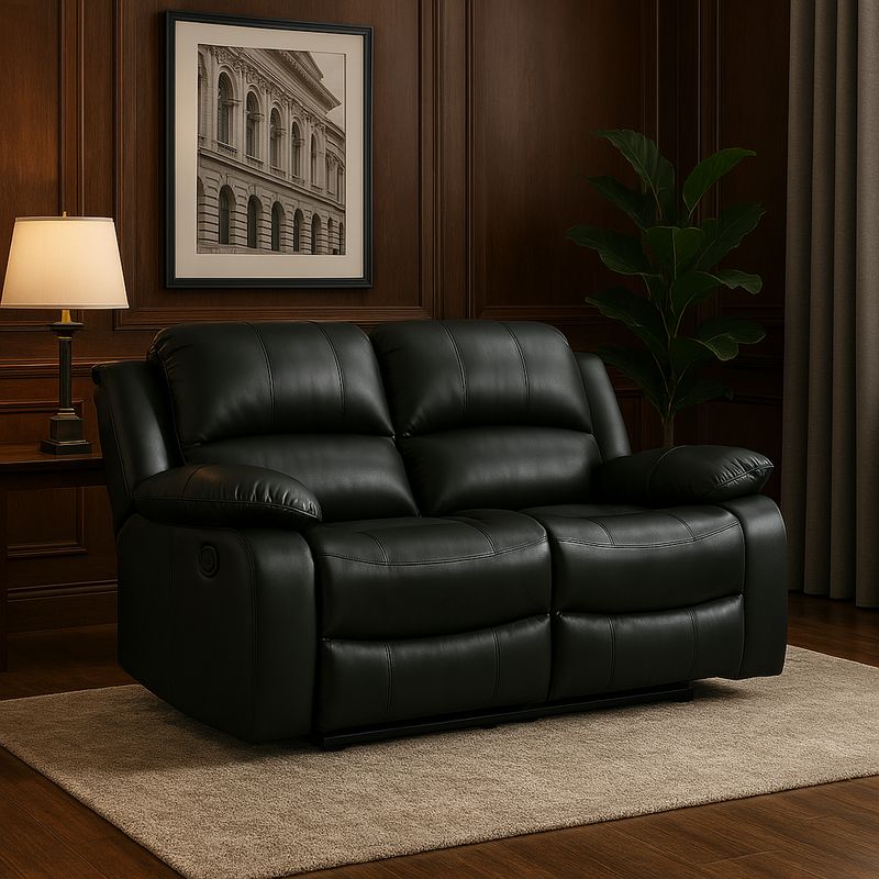 JUST HOME COLLECTION - Sillón Reclinable 2 Cuerpos Calentador Masajeador Atlanta