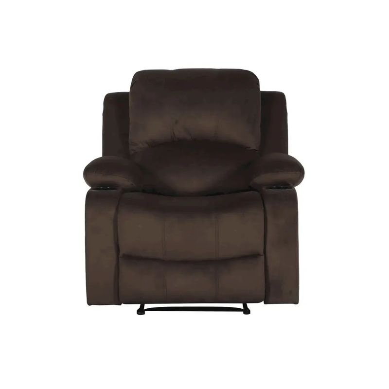 JUST HOME COLLECTION - Sillón Reclinable 1 Cuerpo Washington con Portavasos