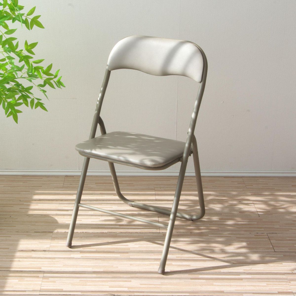 JUST HOME COLLECTION - Silla Plegable PVC Taupe