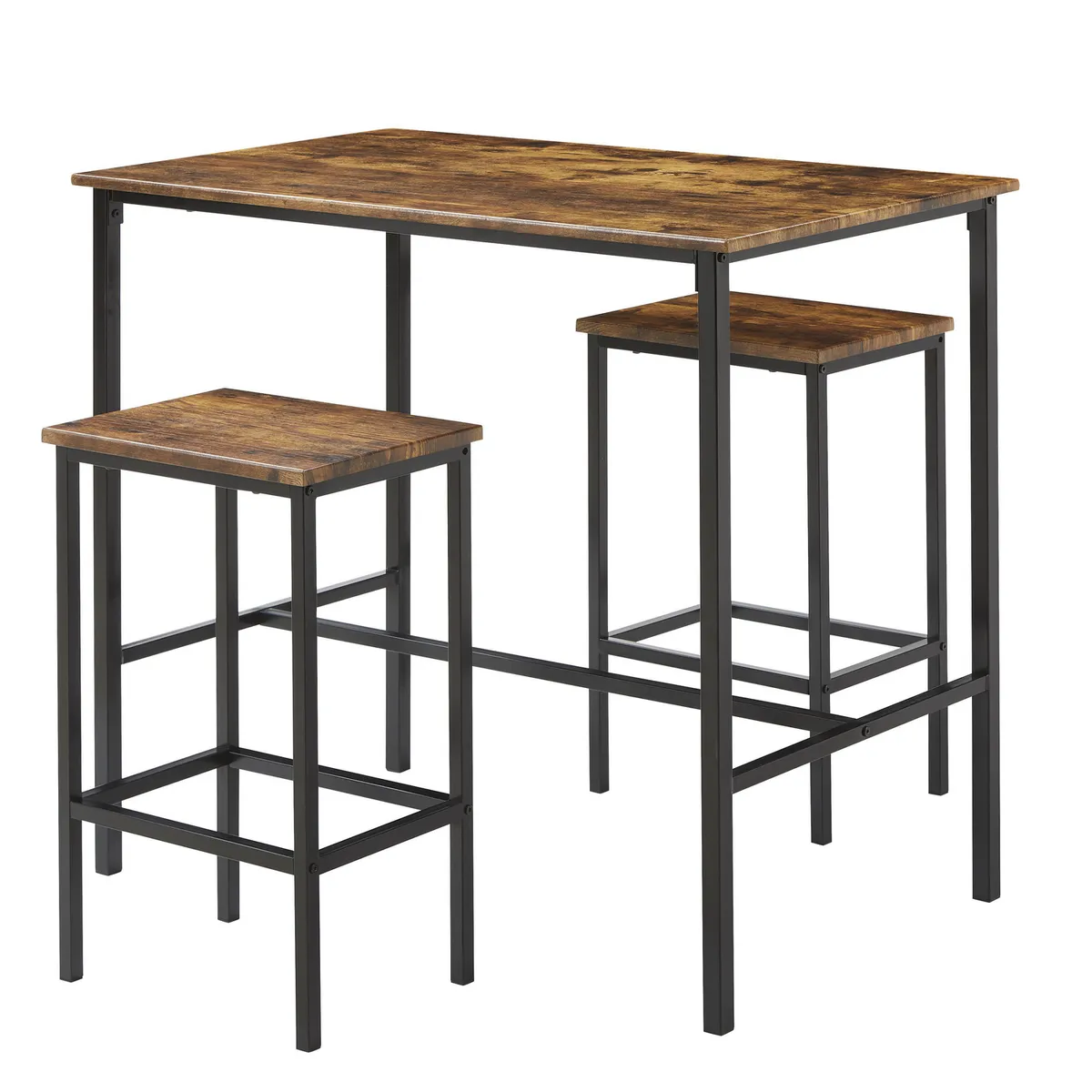 JUST HOME COLLECTION - Juego de Comedor Bar 2 Sillas Fair