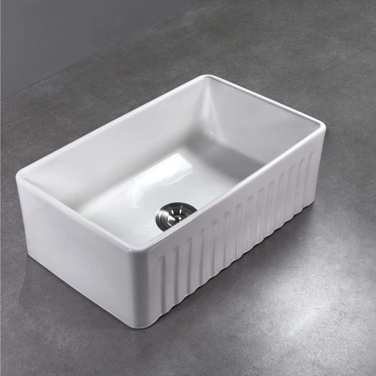 SENSI DACQUA - Lavadero de Cocina Cerámico 1 Poza 46x76x25.5cm