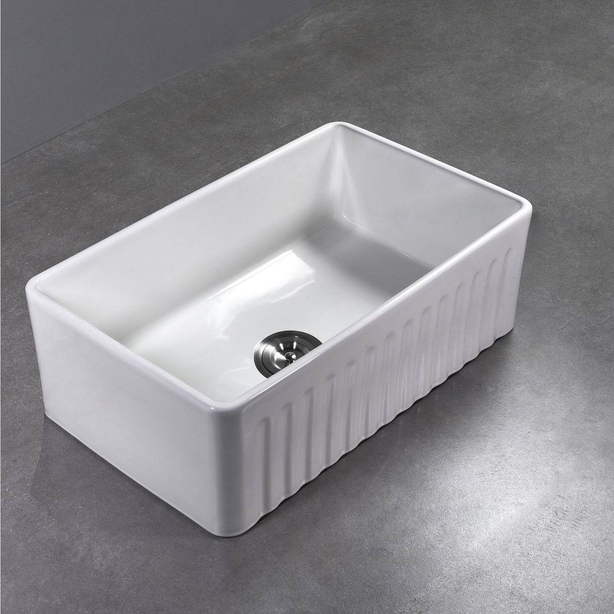 SENSI DACQUA - Lavadero de Cocina Cerámico 1 Poza 46x76x25.5cm