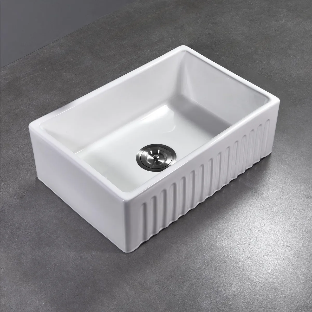 SENSI DACQUA - Lavadero de Cocina Cerámico 1 Poza 46x61x25.5cm