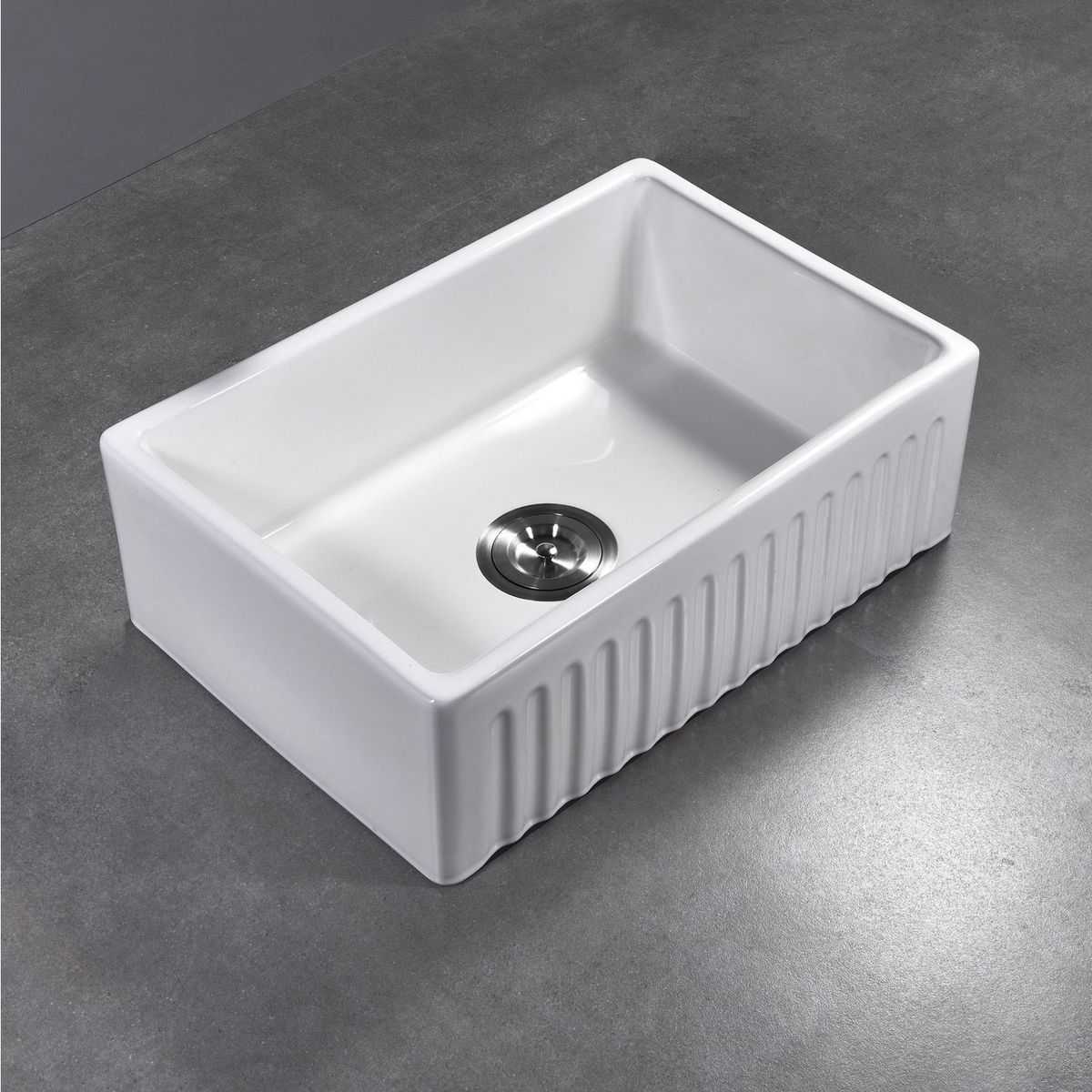 SENSI DACQUA - Lavadero de Cocina Cerámico 1 Poza 46x61x25.5cm