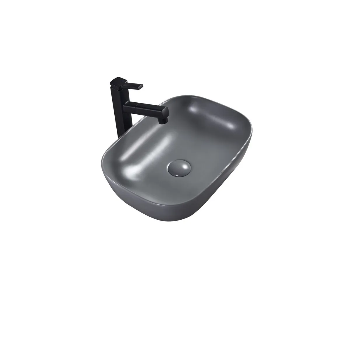 SENSI DACQUA - Lavamanos de Cerámica Ovalado Mármol