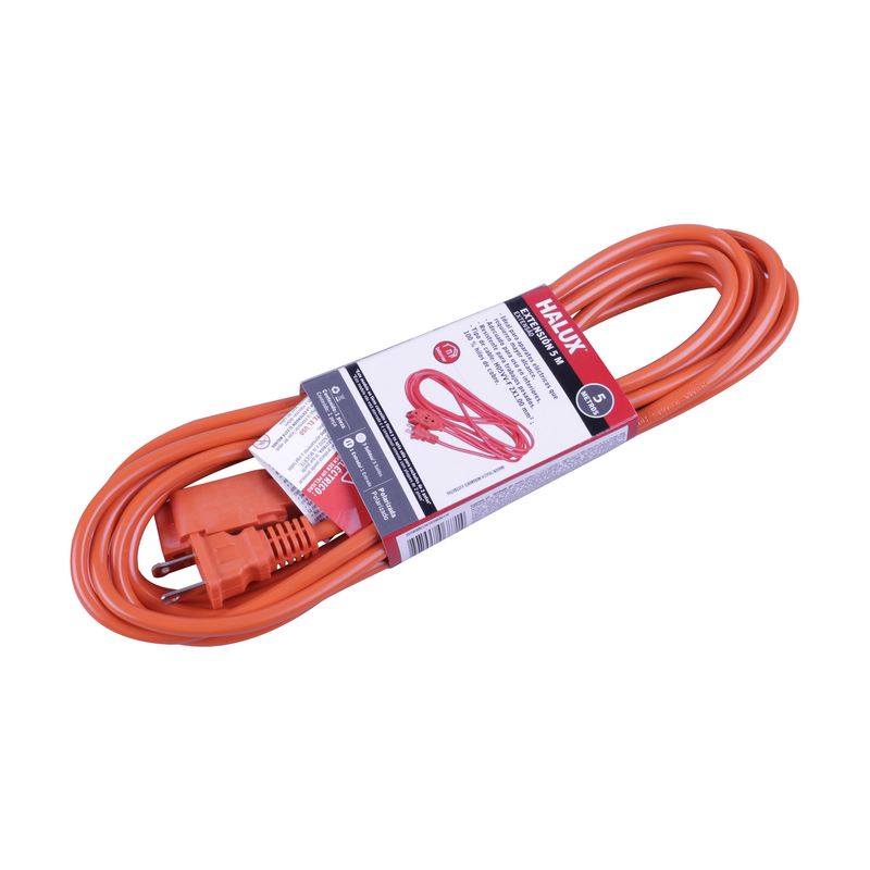 HALUX - Extensión eléctrica Naranja 5m