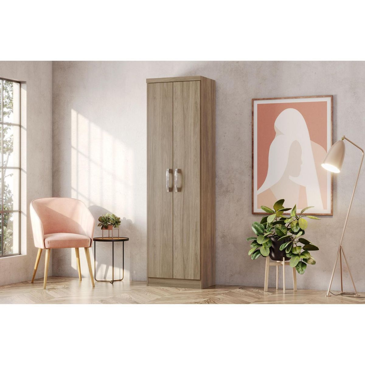 CASA BONITA - Ropero Multiuso 2 Puertas Rústico