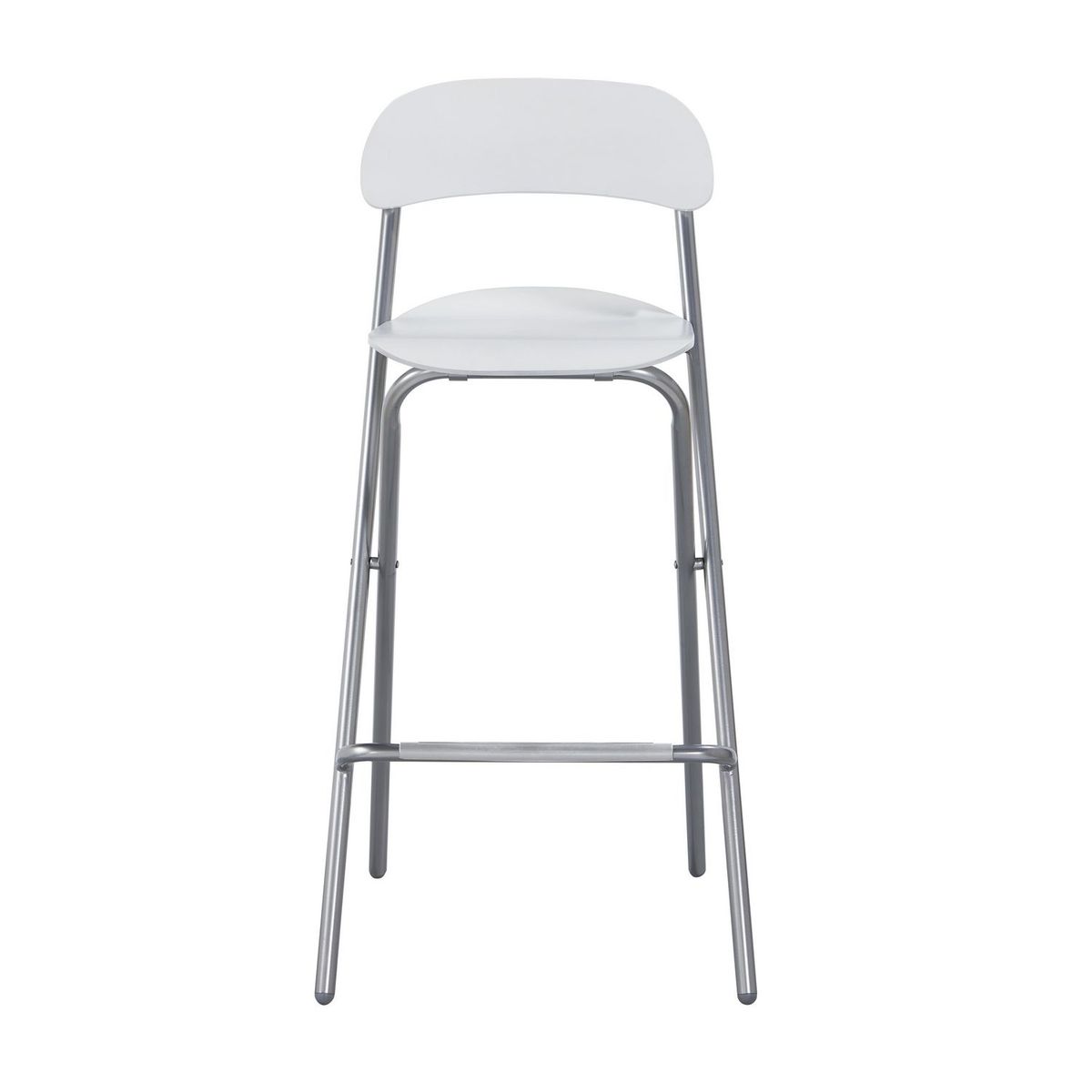 JUST HOME COLLECTION - Silla de Bar Plegable Blanca