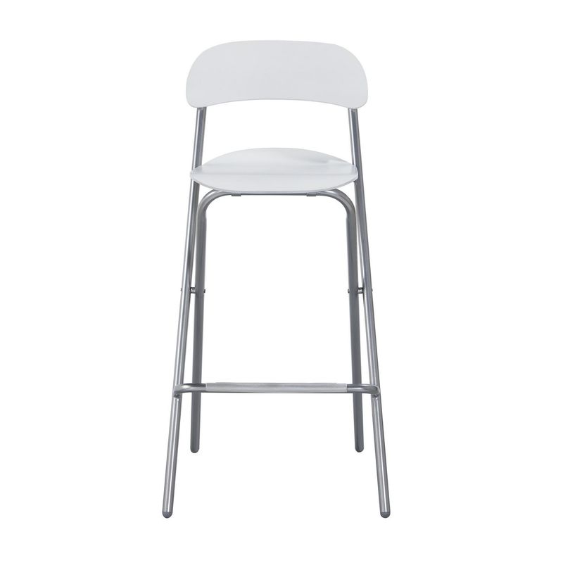 JUST HOME COLLECTION - Silla de Bar Plegable Blanca