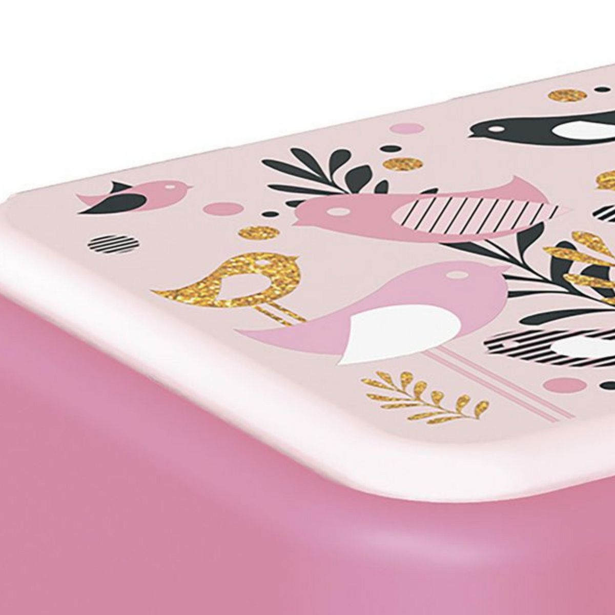 QUOKKA - Lonchera Sandwich Diseño Pájaro Rosado