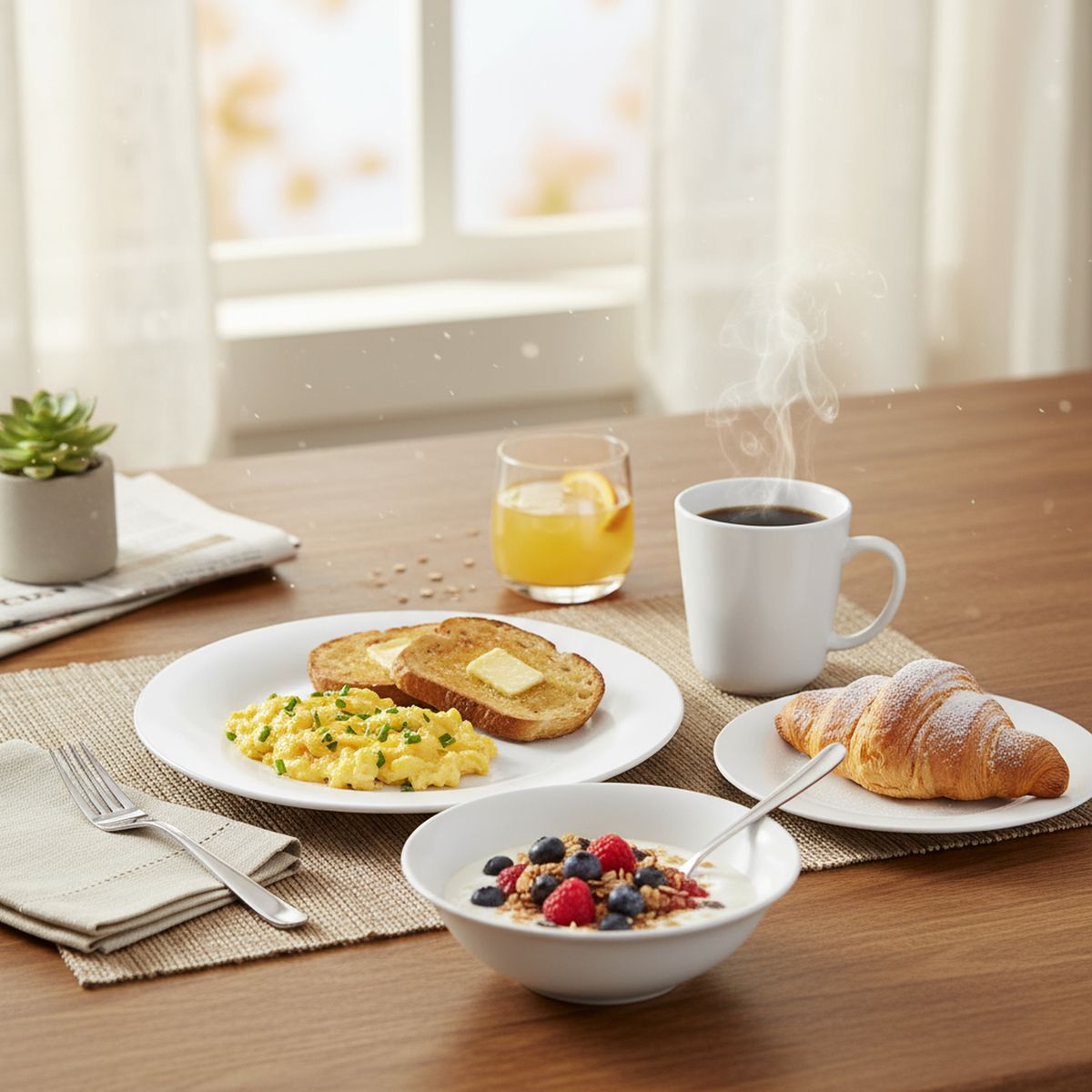 CASA BONITA - Juego de Vajilla 16 Piezas Blanco