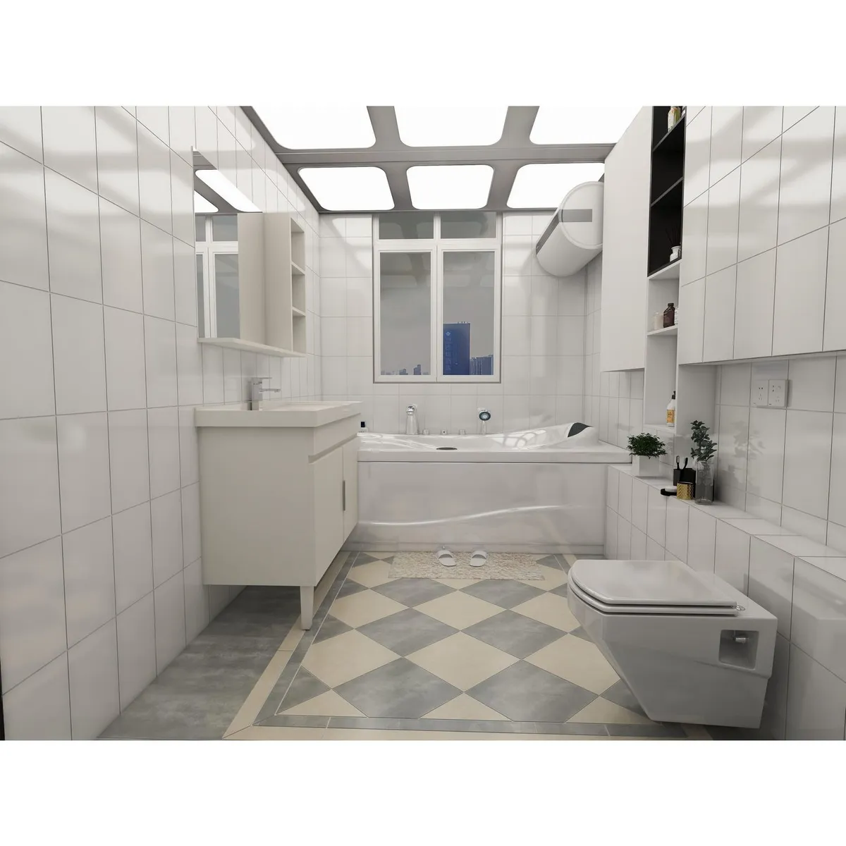 KARSON - Cerámica Blanco Liso 20X30cm 1.5m2 Blanco Liso