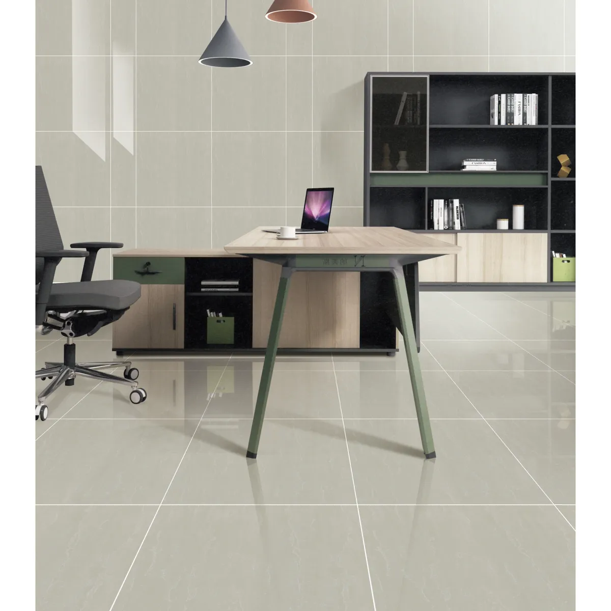 HOLZTEK - Porcelanato Beige Liso 60X60cm 1.44m2 Sal Soluble