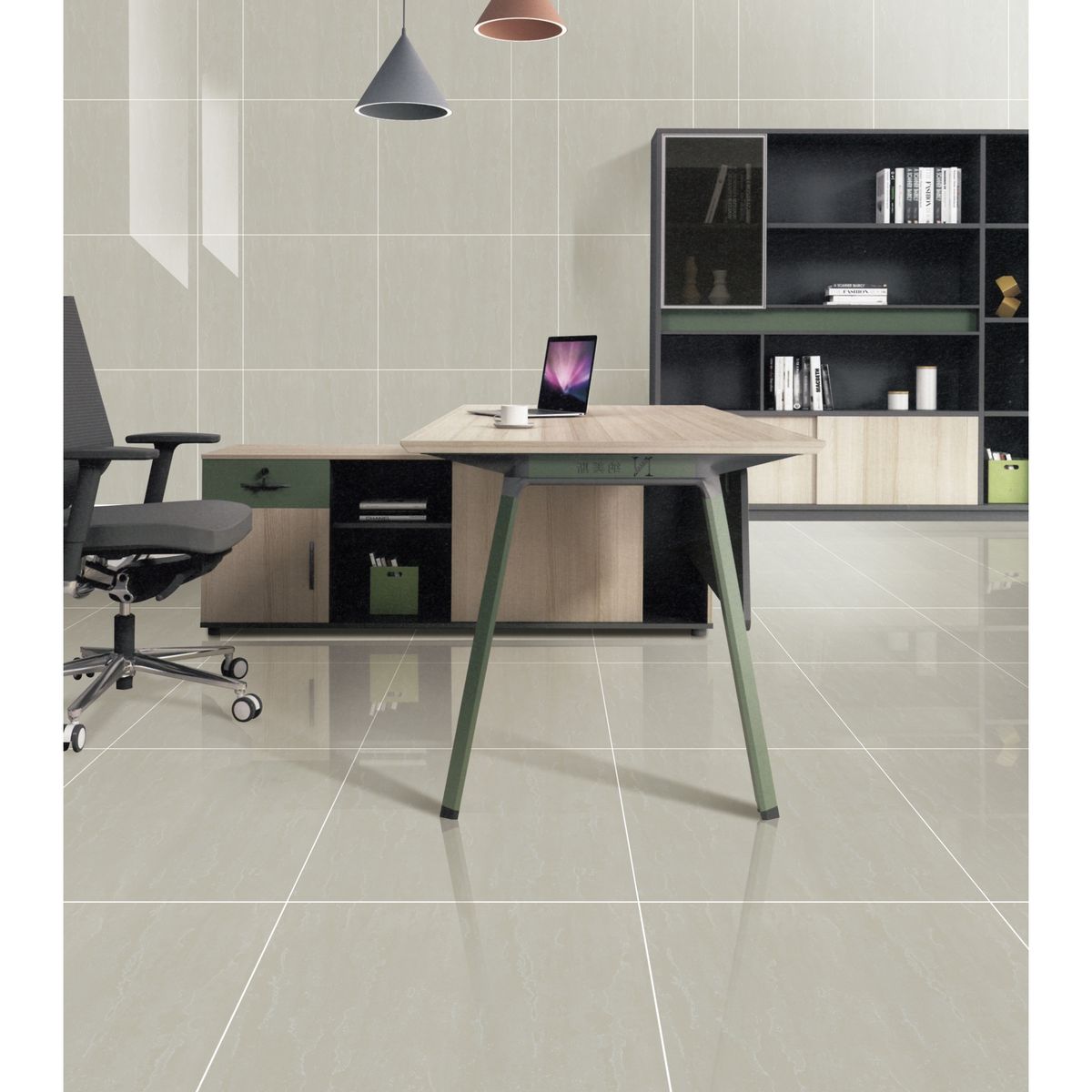 HOLZTEK - Porcelanato Beige Liso 60X60cm 1.44m2 Sal Soluble