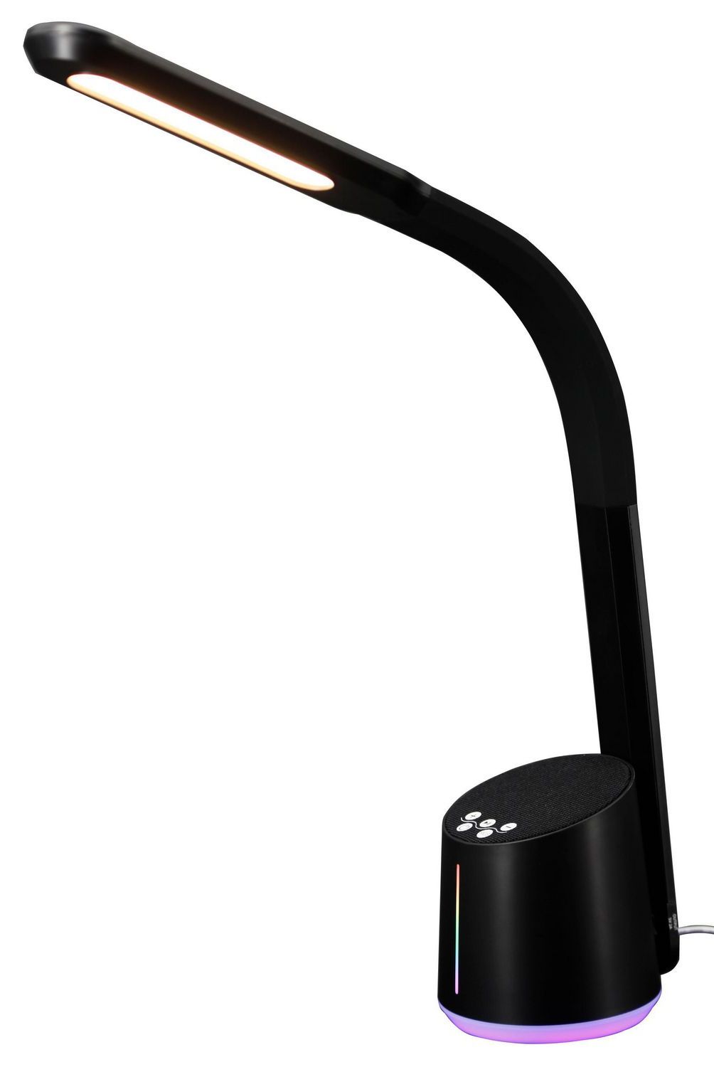JUST HOME COLLECTION - Lámpara de Escritorio LED Speaker 5W Negra