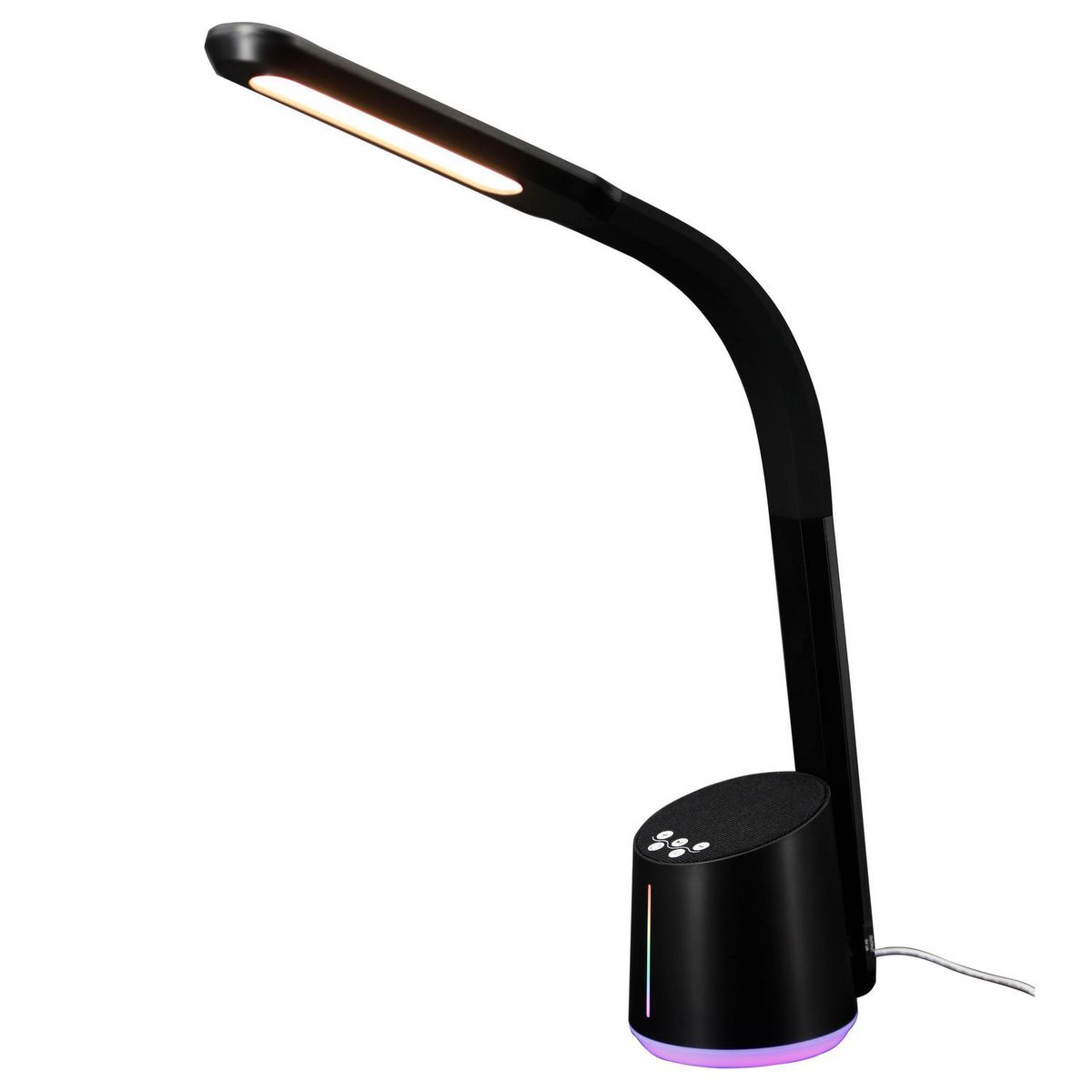 JUST HOME COLLECTION - Lámpara de Escritorio LED Speaker 5W Negra