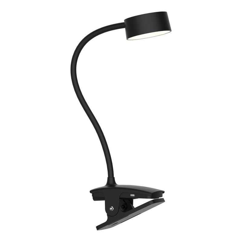 JUST HOME COLLECTION - Lámpara de Escritorio LED Clip Negra