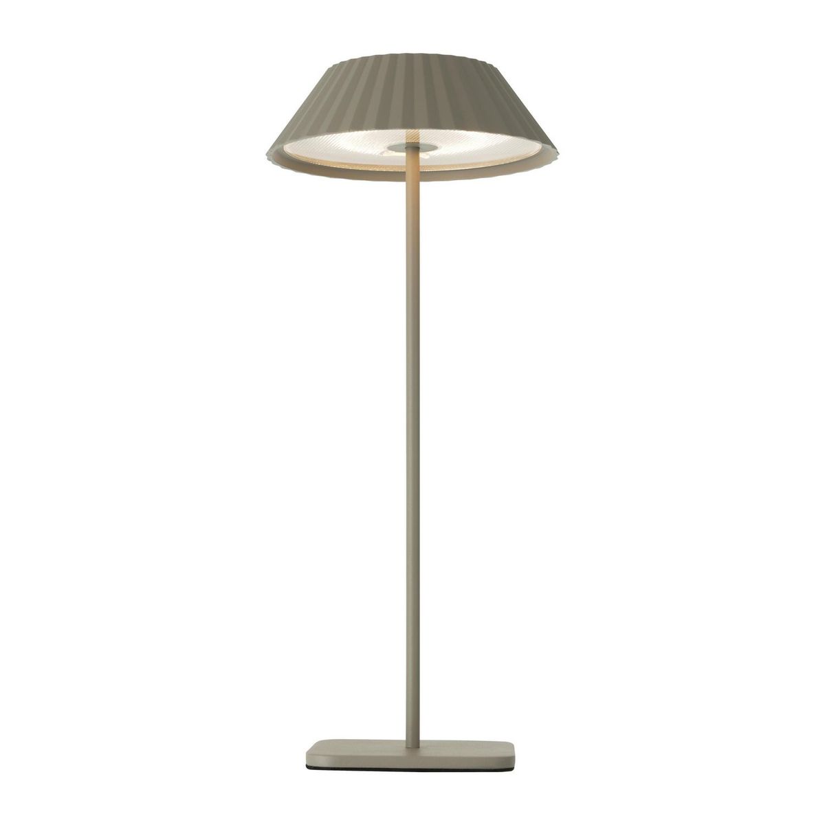 JUST HOME COLLECTION - Lámpara de Mesa LED Inalámbrica Recargable por USB Hat Gris