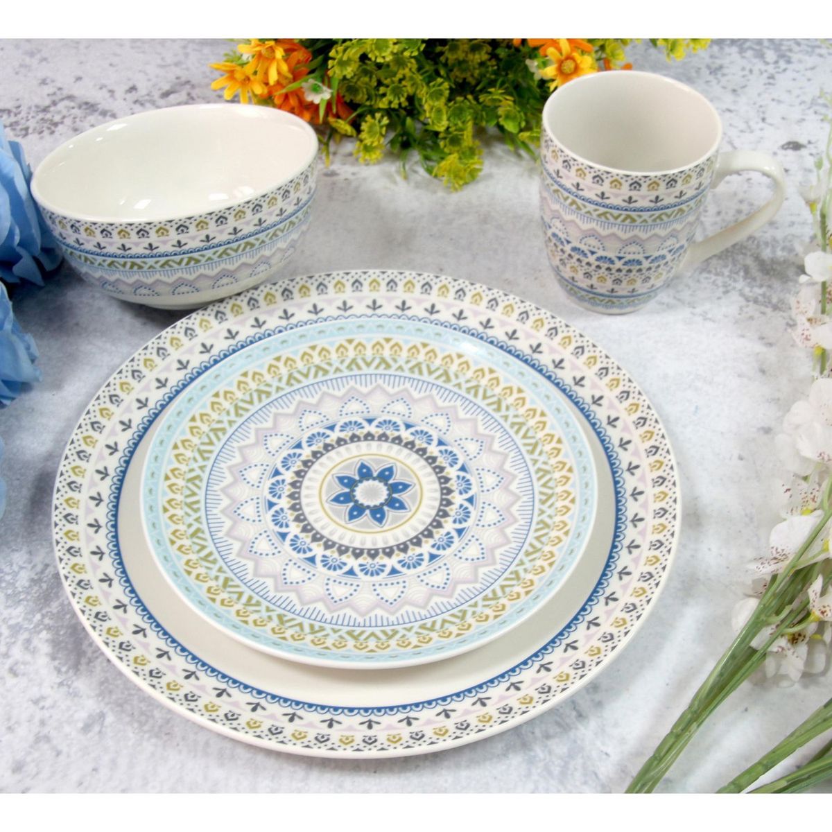 JUST HOME COLLECTION - Juego de Vajilla 16 Piezas Seoul