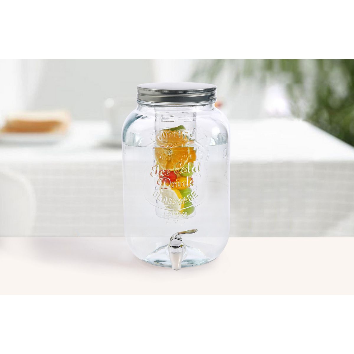 JUST HOME COLLECTION - Set de Dispensador 8l + 4 Jarrones