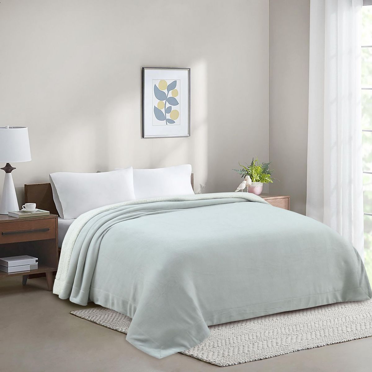 JUST HOME COLLECTION - Frazada Coral 2P Gris