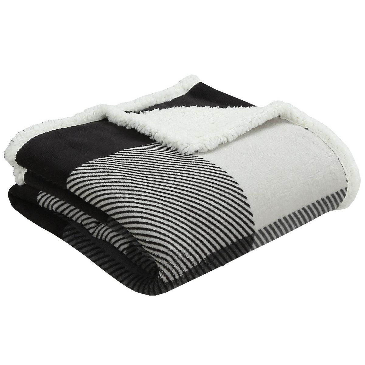 JUST HOME COLLECTION - Manta Coral Sherpa 125x150cm Gris