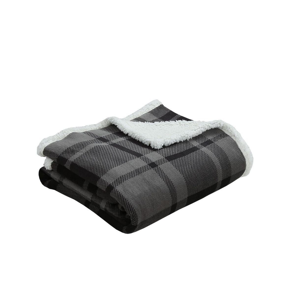 JUST HOME COLLECTION - Manta Coral Sherpa 125x150cm Negro