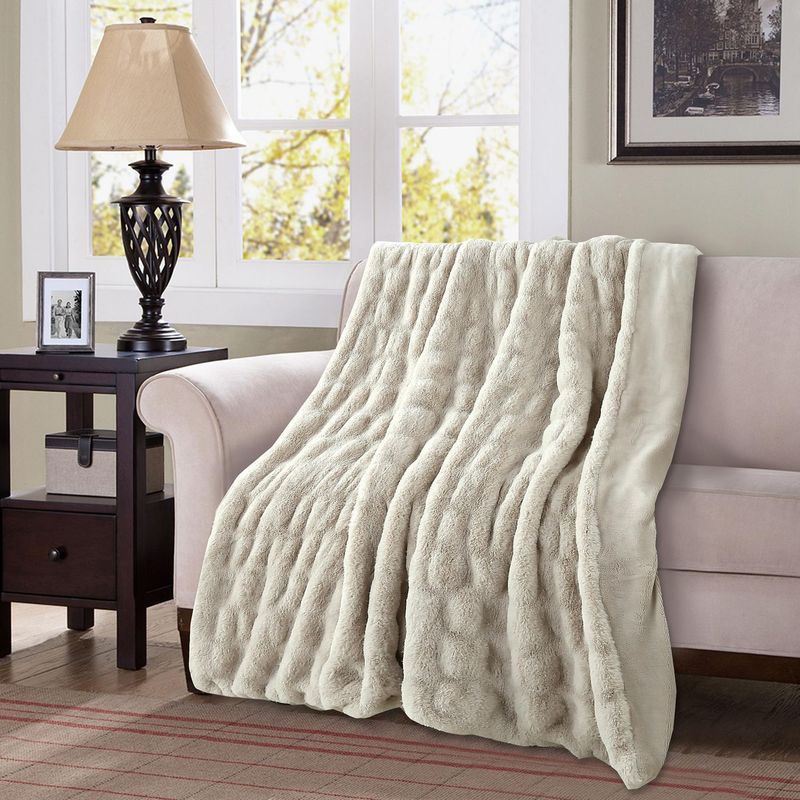 JUST HOME COLLECTION - Manta Clasic Rabit 125x150cm Ivory