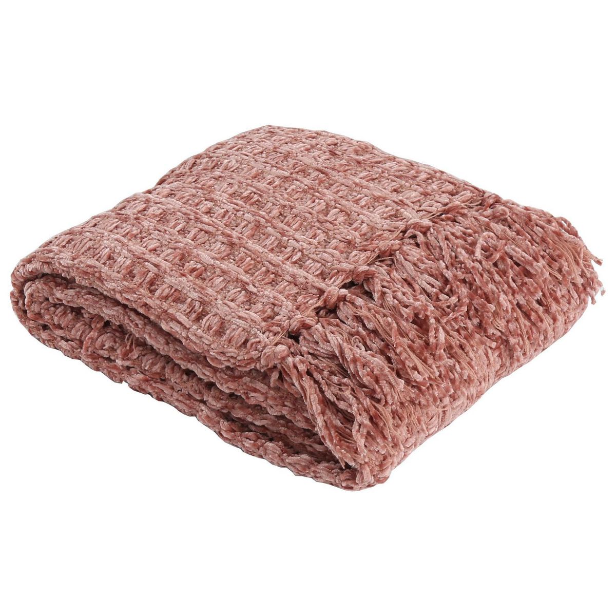 JUST HOME COLLECTION - Manta Boho 130x160cm Rosado