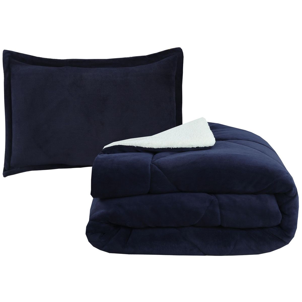 JUST HOME COLLECTION - Plumón Nórdico Sólido 2P Azul