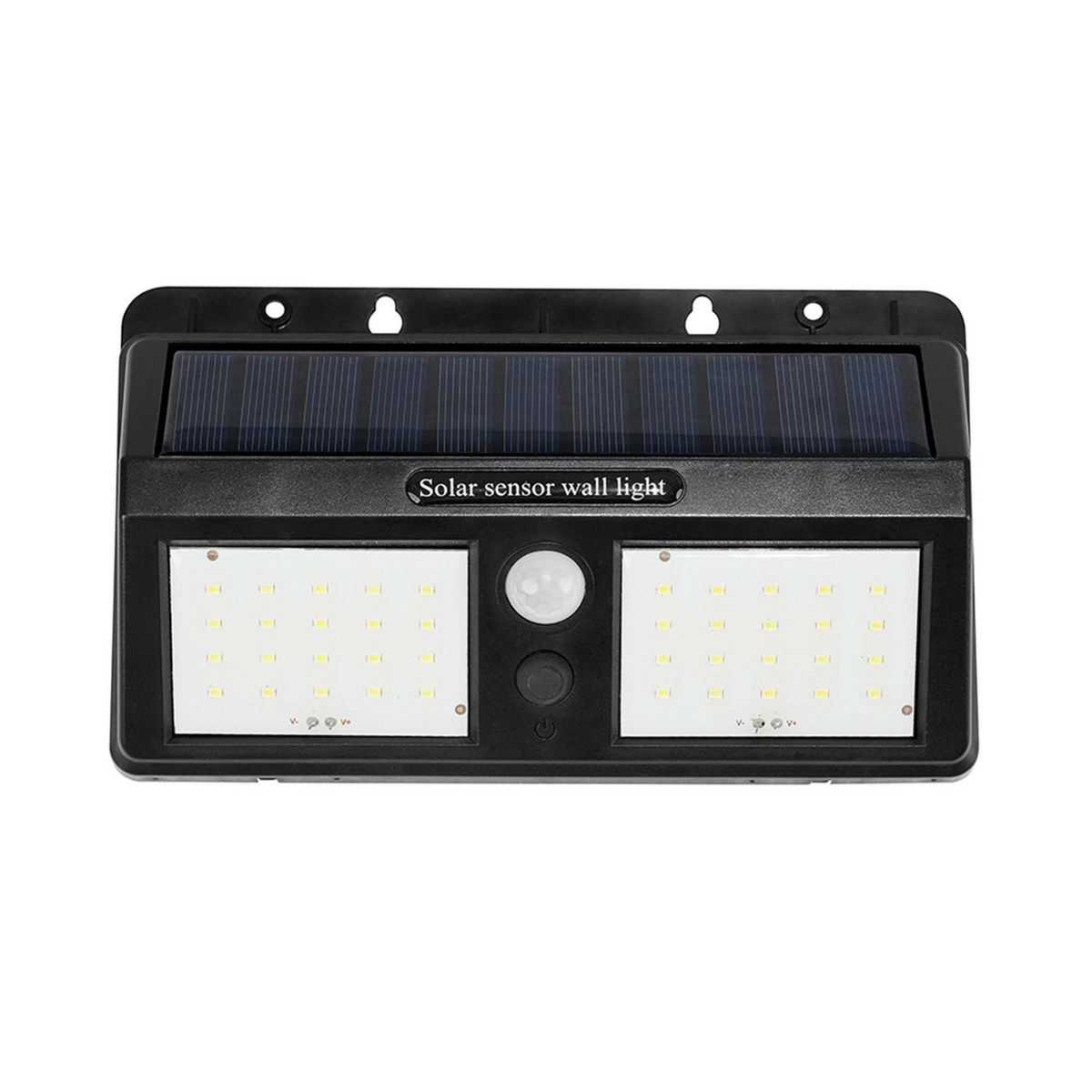 DAIRU - Braquete De Pared Exterior Solar Pirámide Luz Fría 10W 100Lm