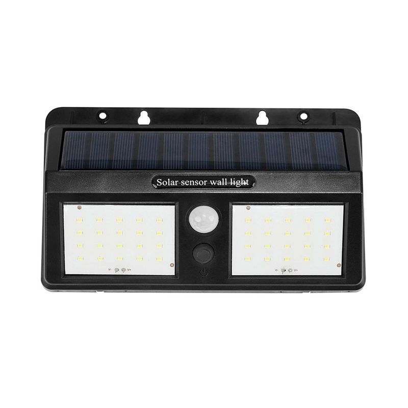 DAIRU - Braquete De Pared Exterior Solar Pirámide Luz Fría 20W 300Lm