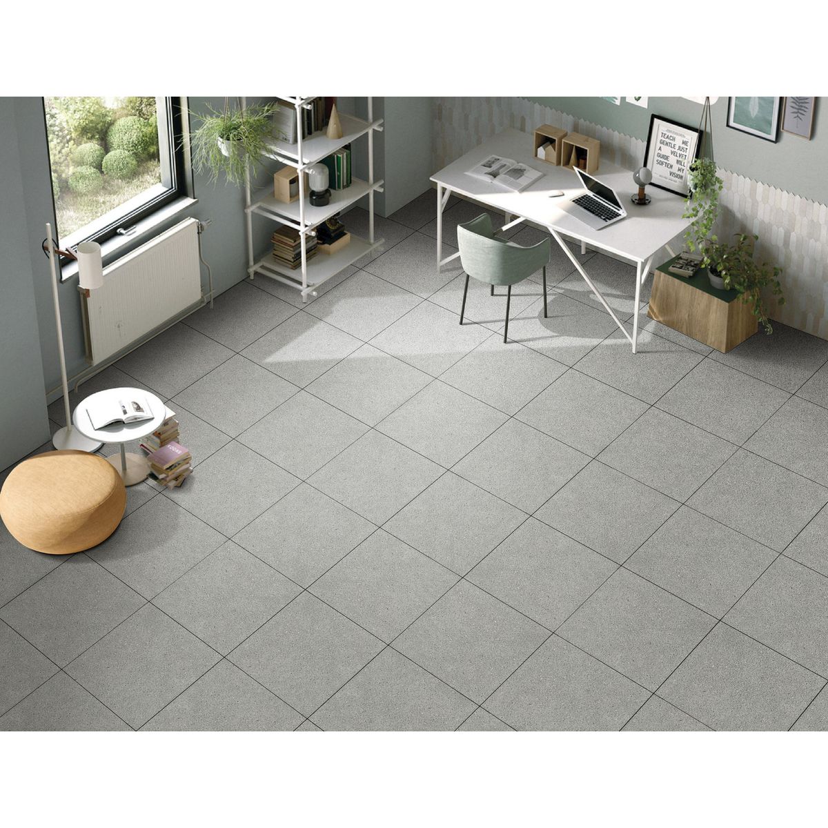 HOLZTEK - Porcelanato Rustico Grey 60x60cm 1.44m2
