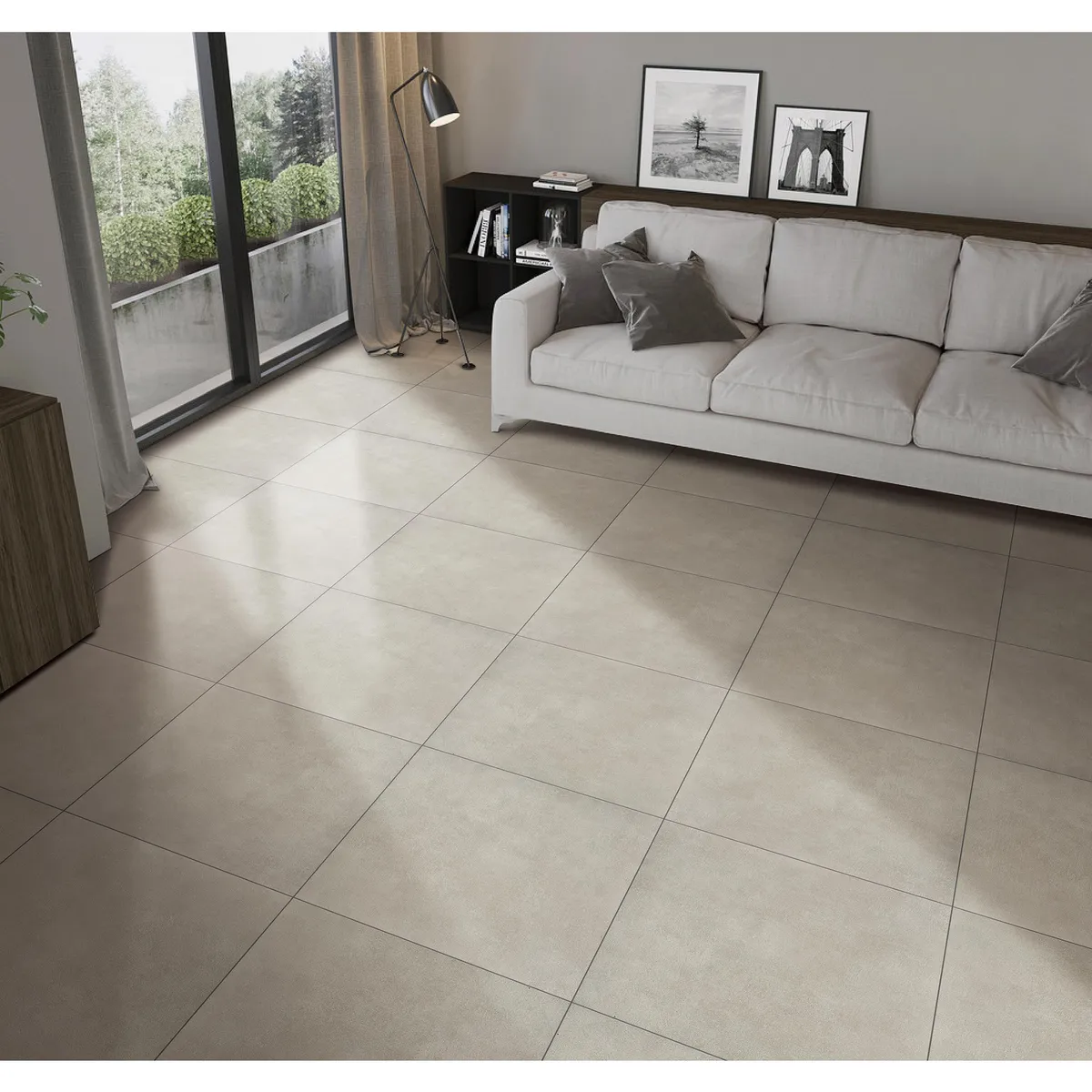 HOLZTEK - Porcelanato Cement Grey 60x60 1.44M2