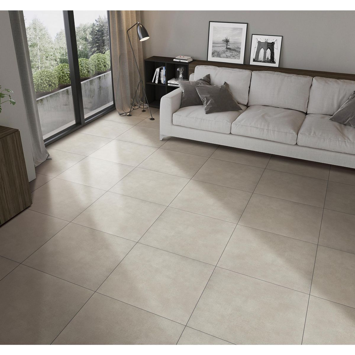 HOLZTEK - Porcelanato Cement Grey 60x60 1.44M2