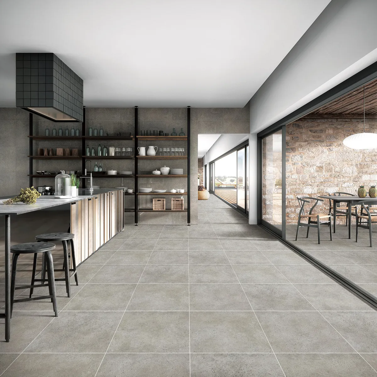 HOLZTEK - Porcelanato Rust Greige 60x60 1.44M2